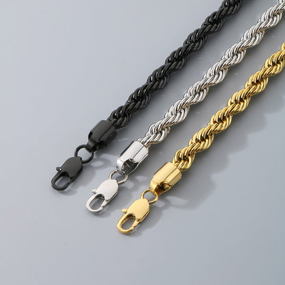 Hip-hop Trendy Braided Chain Couple Bracelet Accessory