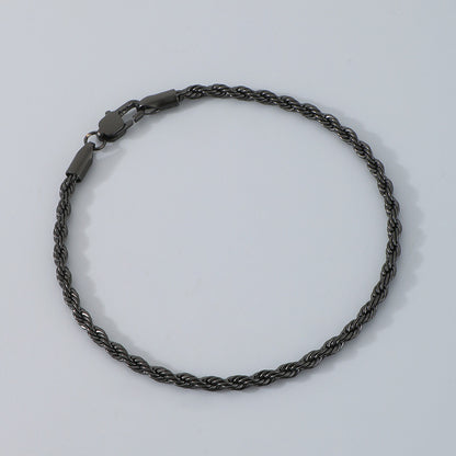 Hip-hop Trendy Braided Chain Couple Bracelet Accessory